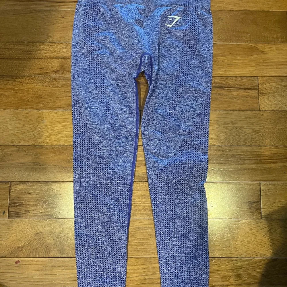 Heather Purple Gymshark 2 piece cropped top leggings Activewear Set Small S - Picture 4 of 4